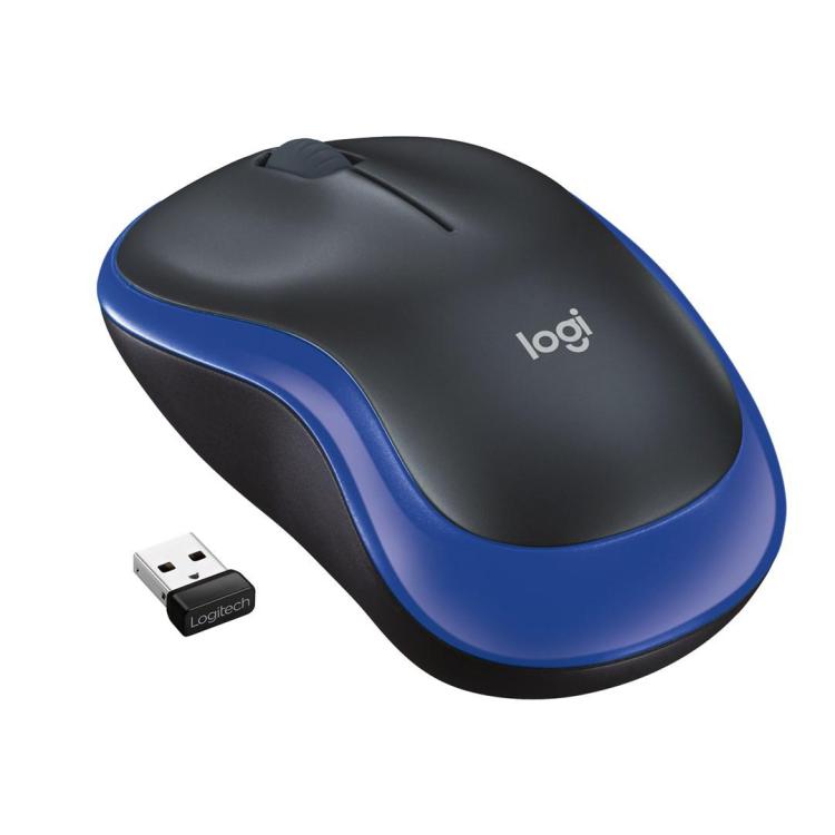 Mysz Logitech M185 910-002239 (optyczna 1000 DPI kolor niebieski)