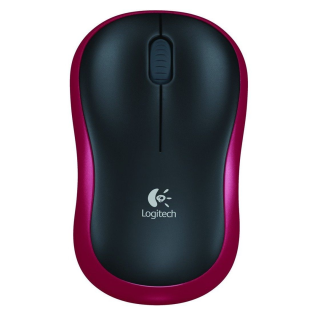 Mysz Logitech M185 910-002240 (optyczna 1000 DPI kolor czerwony)