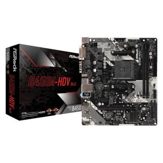 Płyta główna Asrock B450M-HDV R4.0 (AM4 2x DDR4 DIMM...