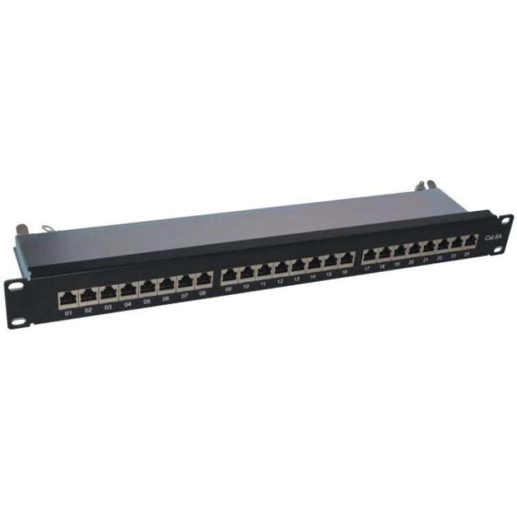 ALANTEC Patch panel 1U STP kat.6A 24 porty LSA