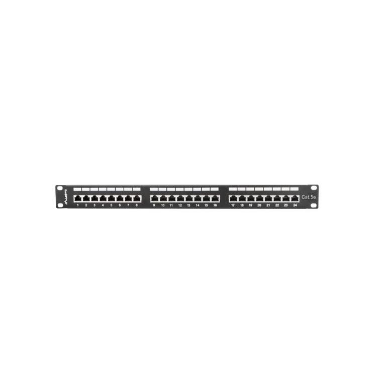 Patch panel Lanberg PPS5-1024-B (1U kat. 5e 24xRJ-45)