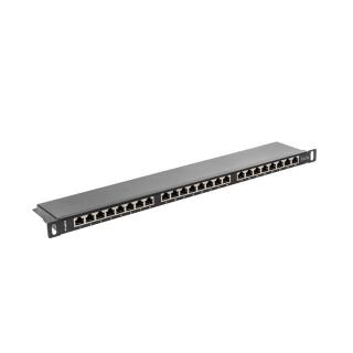 Patch panel Lanberg PPS5-0024-B (0.5U kat. 5e 24xRJ-45)