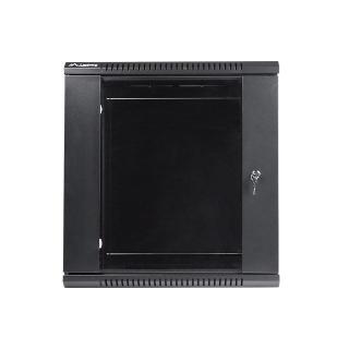 Szafa rack Lanberg WF01-6412-10B (12U 635mm / 600mm / 450 mm wisząca Szklane 19'' kolor czarny)