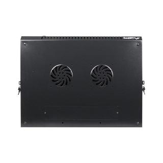 Szafa rack Lanberg WF01-6412-10B (12U 635mm / 600mm / 450 mm wisząca Szklane 19'' kolor czarny)