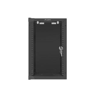 Szafa rack Lanberg WF10-2309-10B (9U 462mm / 280mm / 310 mm wisząca Szklane 10" kolor czarny)