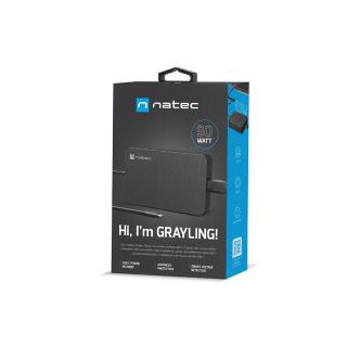 NATEC ZASILACZ ŁADOWARKA GRAYLING USB-C 90W DO LAPTOPÓW, TABLETÓW, TELEFONÓW NZU-2035