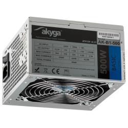 Zasilacz ATX 500W Akyga Basic AK-B1-500 Fan12cm P4 3xSATA...