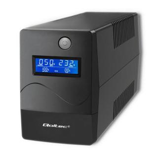 QOLTEC ZASILACZ AWARYJNY UPS 850VA | 480W | LCD | USB | RJ45