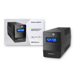 QOLTEC ZASILACZ AWARYJNY UPS 850VA | 480W | LCD | USB | RJ45