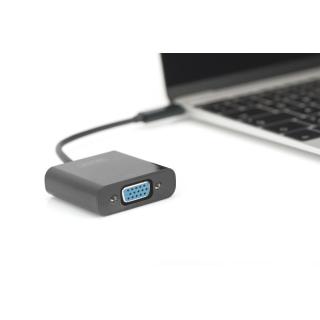 Adapter graficzny VGA 1080p FHD na USB 3.1, dł. 15cm Czarny