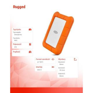 Dysk Rugged 5TB USB 3.1 2,5 STFR5000800