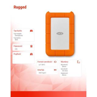 Dysk Rugged 5TB USB 3.1 2,5 STFR5000800