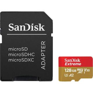 Karta pamięci Extreme microSDXC 128GB 160/90 MB/s A2 V30 U3