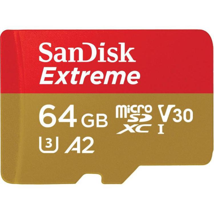 Karta pamięci Extreme microSDXC 64GB 160/60 MB/s A2 V30 U3