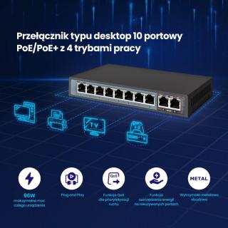 Przełącznik Ceres EX-SF1008P 8 portów 10-100Mbps