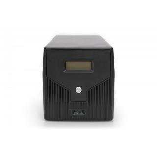 Zasilacz awaryjny UPS Line-Ineractive LCD, 1000VA/600W, 2x12V/7Ah, AVR, 4xSCHUKO, USB, RS232, RJ45