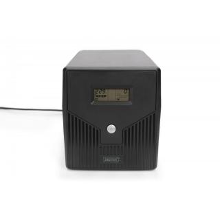 Zasilacz awaryjny UPS Line-Ineractive LCD, 1000VA/600W, 2x12V/7Ah, AVR, 4xSCHUKO, USB, RS232, RJ45