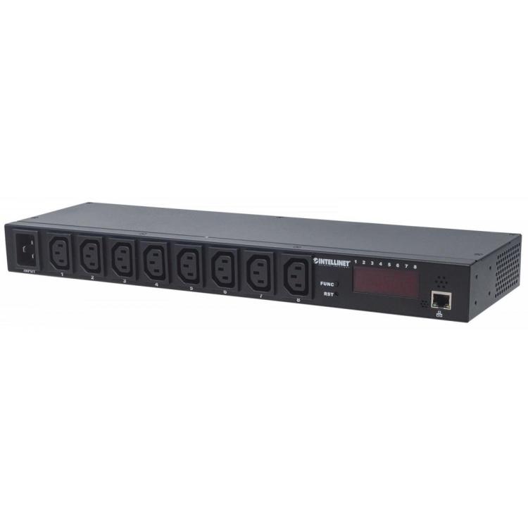 Listwa zasilajaca rack 19 1U 110V-250V/16A 8 gniazd C13 zarządzalna IP