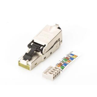 Wtyk modularny RJ45 kat.6A, PoE+, 10GbE, STP, ekranowany,...