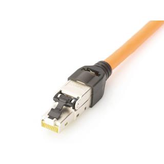 Wtyk modularny RJ45 kat.6A, PoE+, 10GbE, STP, ekranowany, metalowy, beznarzędziowy, AWG 27-22, zaślepka