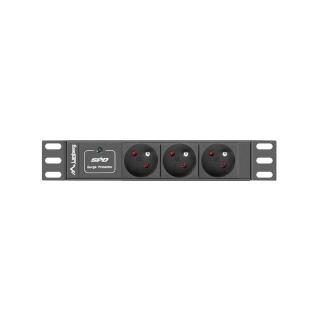 Listwa zasilająca Rack PDU 10 cali 1U 3x 230V PL 2m 10A...