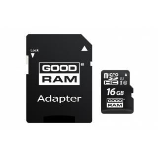 Karta microSDHC 16GB CL10 + adapter