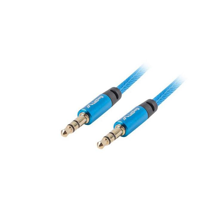 Kabel Premium Minijack - Minijack M/M 3.5mm 1m niebieski