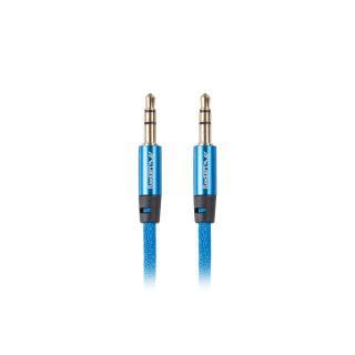 Kabel Premium Minijack - Minijack M/M 3.5mm 1m niebieski