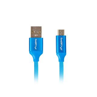 Kabel Premium USB micro BM - AM 2.0 0.5m niebieski QC 3.0