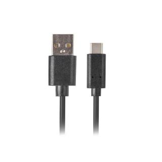 Kabel USB CM - AM 2.0 1m czarny QC 3.0, pełna miedź