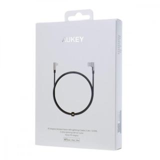 CB-BAL6 Black 90° nylonowy kątowy kabel Quick Charge USB-Lightning | 1.2m | Wtyki 90 stopni