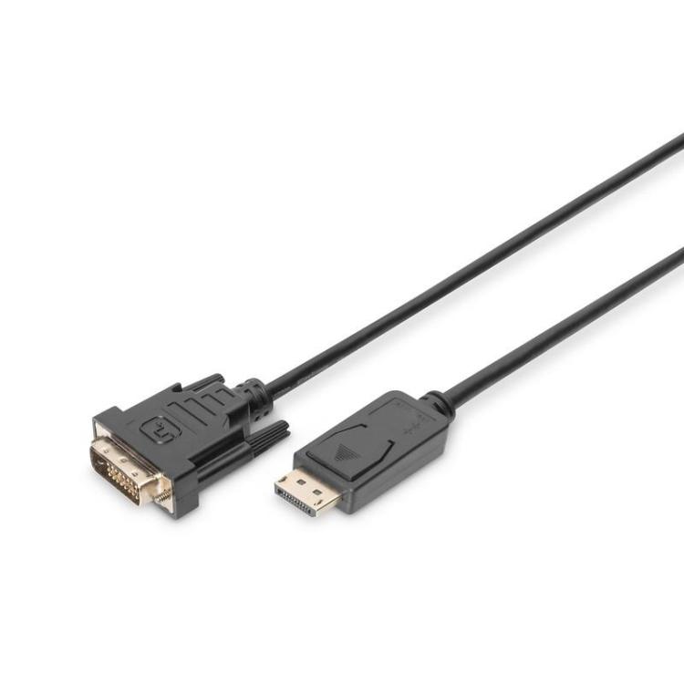 Kabel DisplayPort z zatrzaskiem 1080p 60Hz FHD Typ DP/DVI-D (24+1) M/M 3m