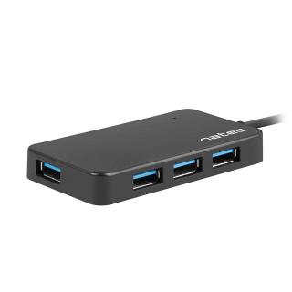 Koncentrator USB 4 porty Silkworm USB 3.0 czarny USB-C