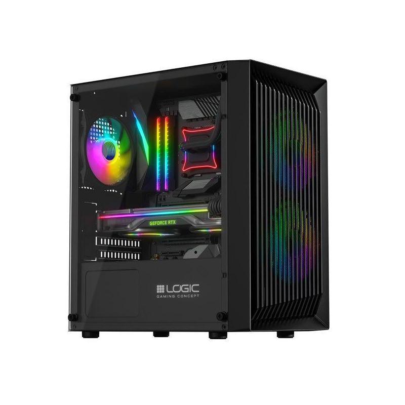 Obudowa LOGIC ATOS ARGB mATX/mITX Mini USB 3.0 Black bez zasilacza