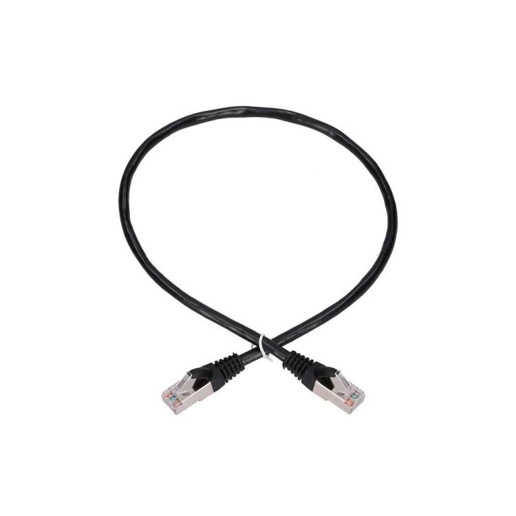 Kabel sieciowy LAN Patchcord CAT.5E FTP 0,5m foliowana skręcona para, miedziany