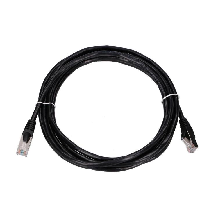 Kabel sieciowy LAN Patchcord CAT.5E FTP 3m, foliowana skręcona para, miedziany