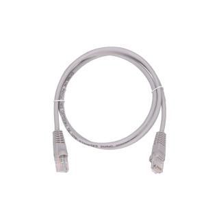 Kabel sieciowy LAN Patchcord CAT.5E UTP 1m, skręcana para, miedziany