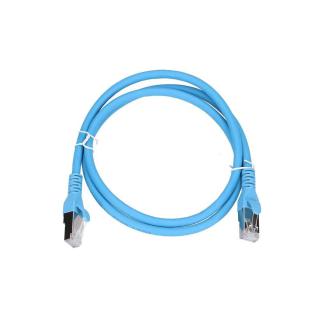 Kabel sieciowy LAN Patchcord CAT.6A S/FTP 1m 10G foliowana skręcona para, miedziany