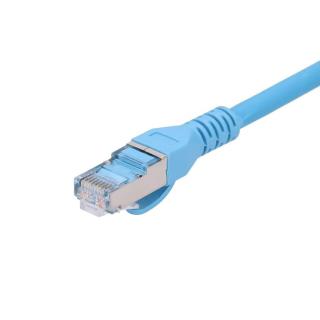 Kabel sieciowy LAN Patchcord CAT.6A S/FTP 1m 10G foliowana skręcona para, miedziany