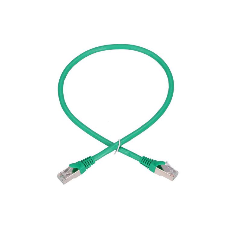 Kabel sieciowy LAN Patchcord CAT.6 FTP 0,5m 1GBIT foliowana skręcona para, miedziany