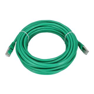 Kabel sieciowy LAN Patchcord CAT.6 FTP 10m 1GBIT foliowana skręcona para, miedziany