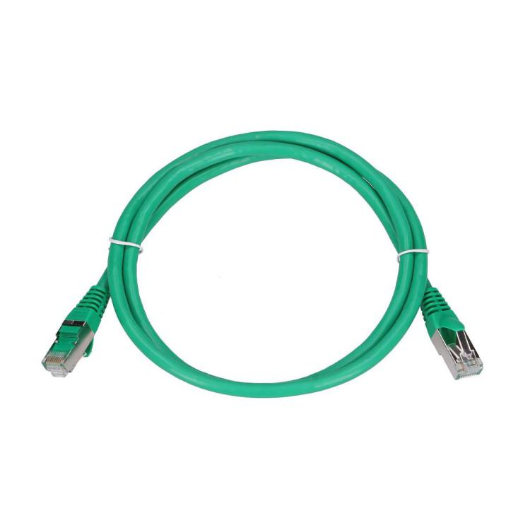 Kabel sieciowy LAN Patchcord CAT.6 FTP 1m 1GBIT foliowana skręcona para, miedziany