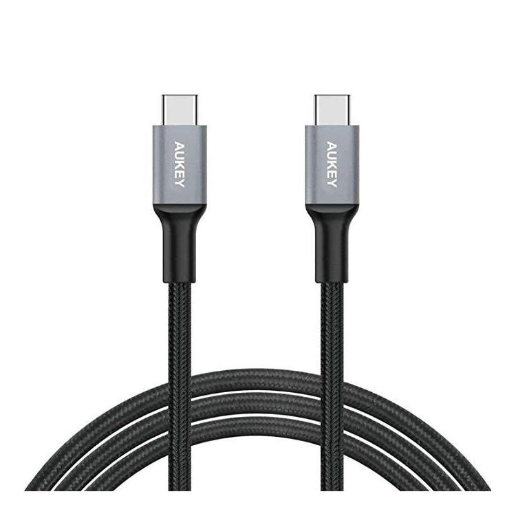 CB-CD6 nylonowy kabel Quick Charge USB C - USB C | 2m | 3A | 60W PD | 20V