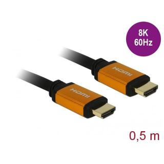 Kabel HDMI M/M v2.1 8K 60Hz czarny 0,5m