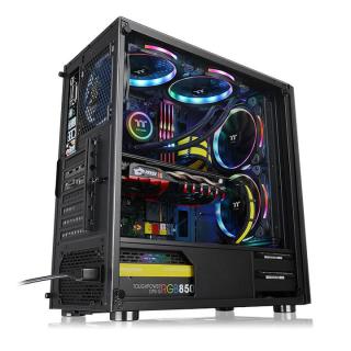 Obudowa V200 Szkło hartowane RGB Czarna