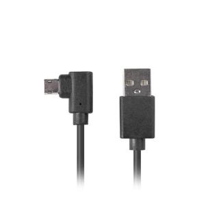 Kabel Micro USB - AM 2.0 1,8m kątowy lewo/prawo Easy-USB czarny