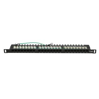 Patchpanel 24 porty 0.5U CAT6 UTP