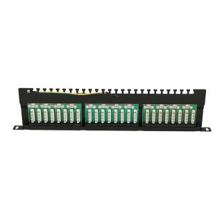 Patchpanel 24 porty 0.5U CAT6 UTP