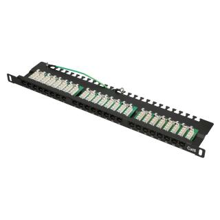 Patchpanel 24 porty 0.5U CAT6 UTP