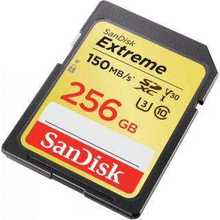 Karta pamięci Extreme SDXC 256GB 150/70 MB/s V30 UHS-I U3